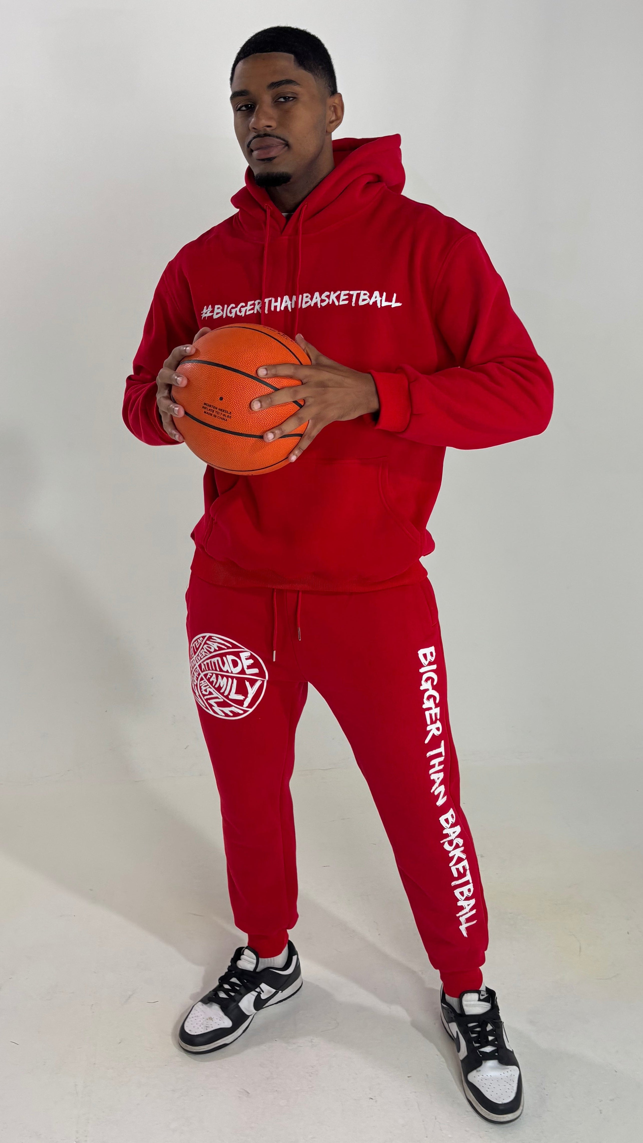 Bigger Than Basketball - Hoodie - Red