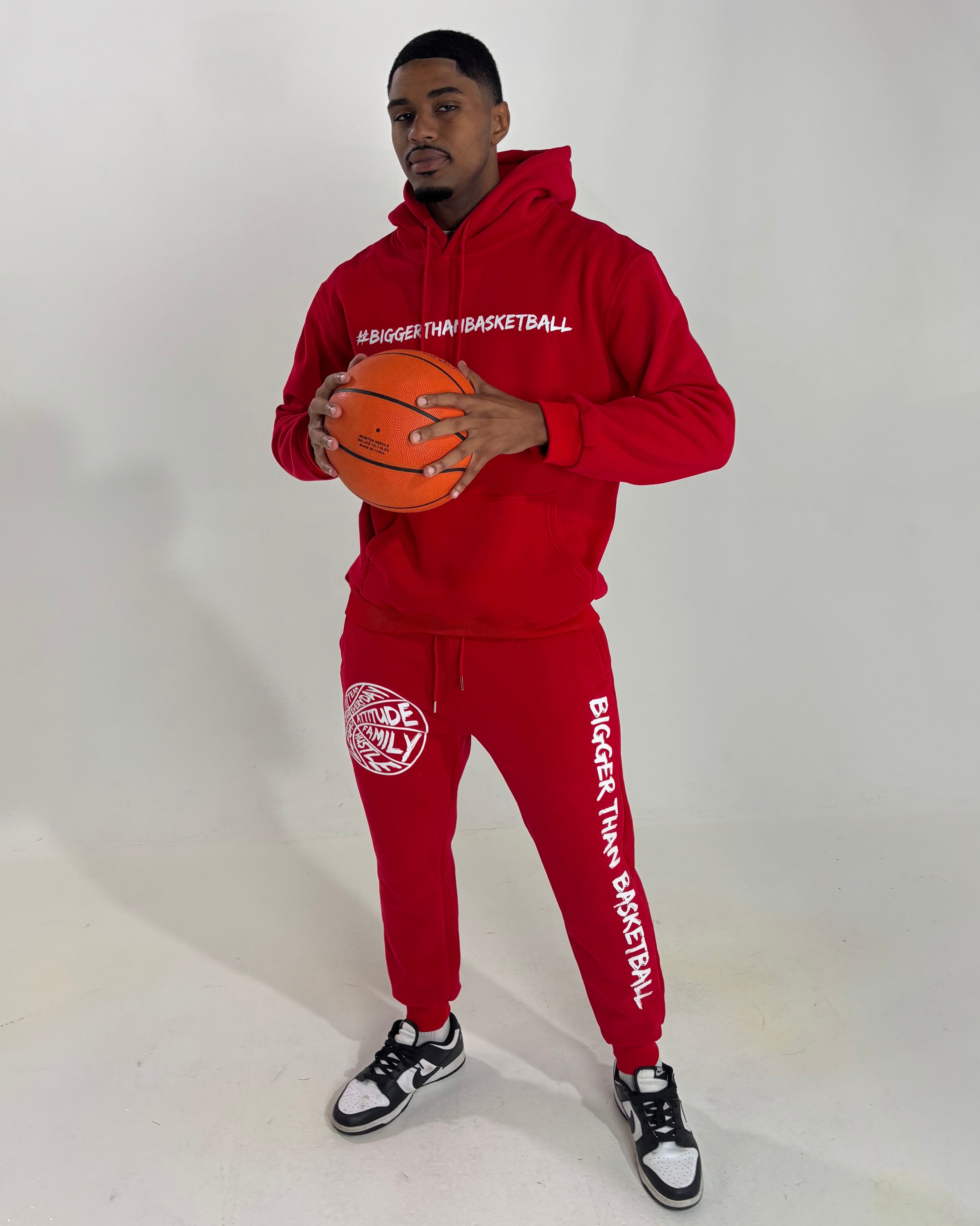 Bigger Than Basketball - Joggers - Red