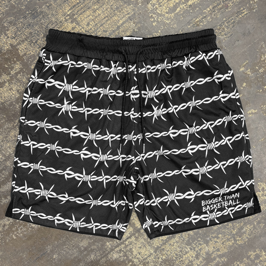 Barbed Wire - Shorts - Black