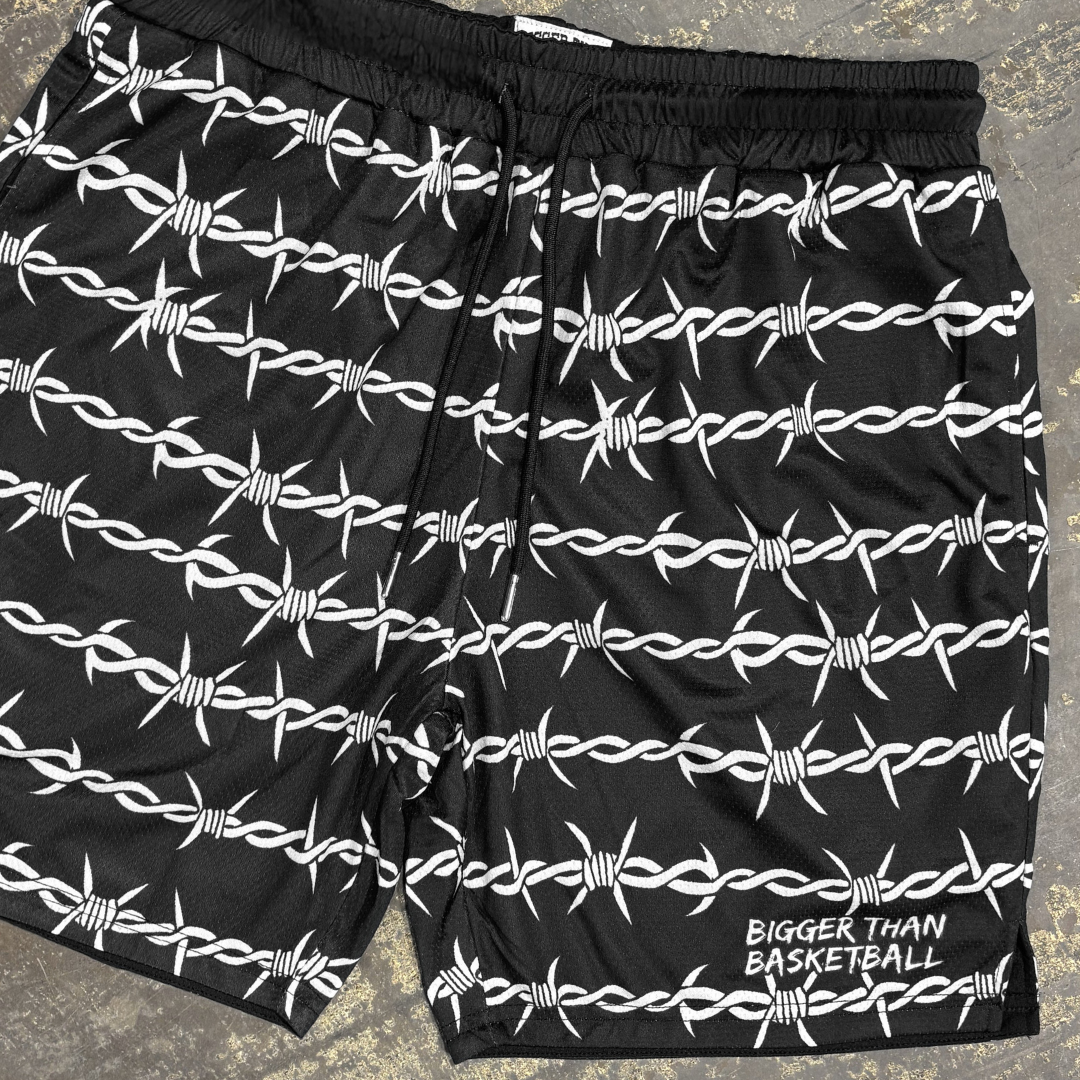 Barbed Wire - Shorts - Black