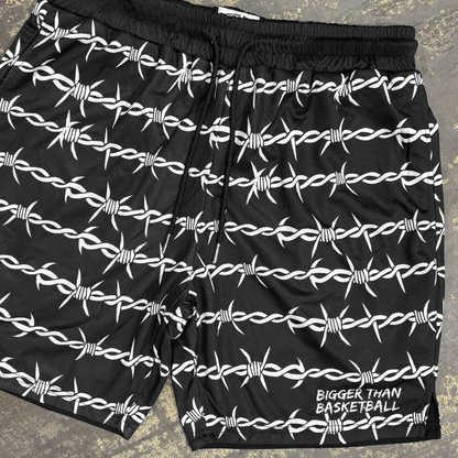 Barbed Wire - Shorts - Black
