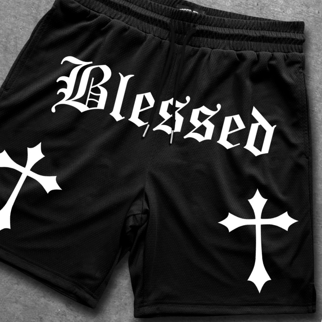 Blessed - Shorts - Black