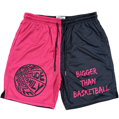 Bigger Than Basketball - Shorts - Pink/Black