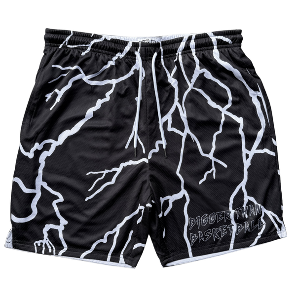 Lightning Strike - Shorts - Black – Bigger Than Basketball