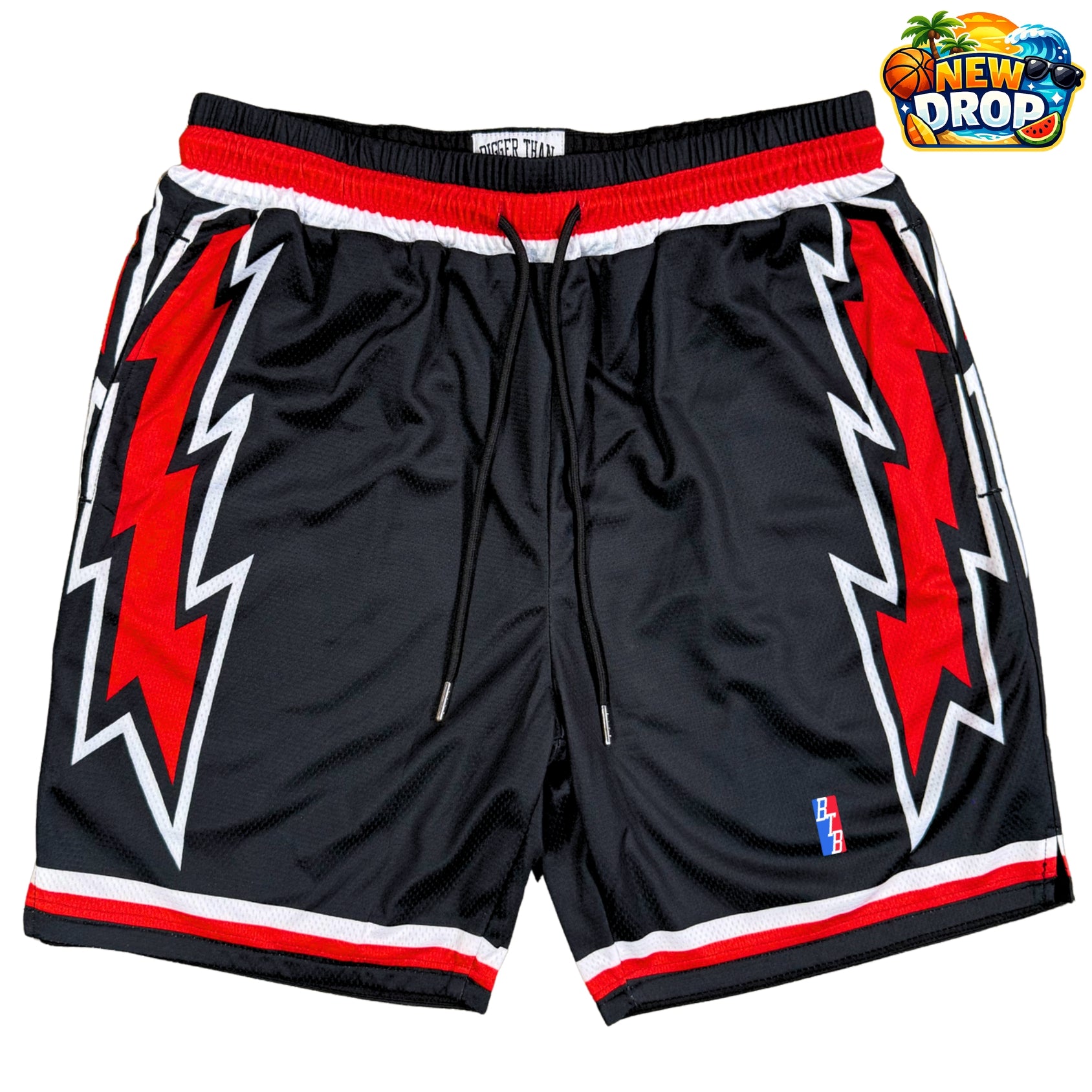 Lightning - Shorts - Black/Red