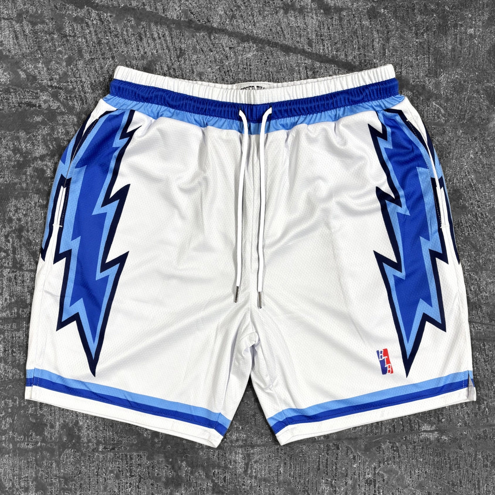 Lightning - Shorts - White/Blue
