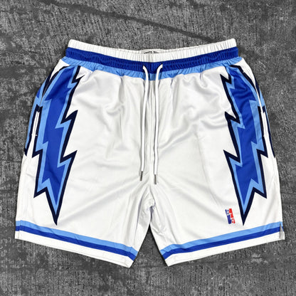 Lightning - Shorts - White/Blue