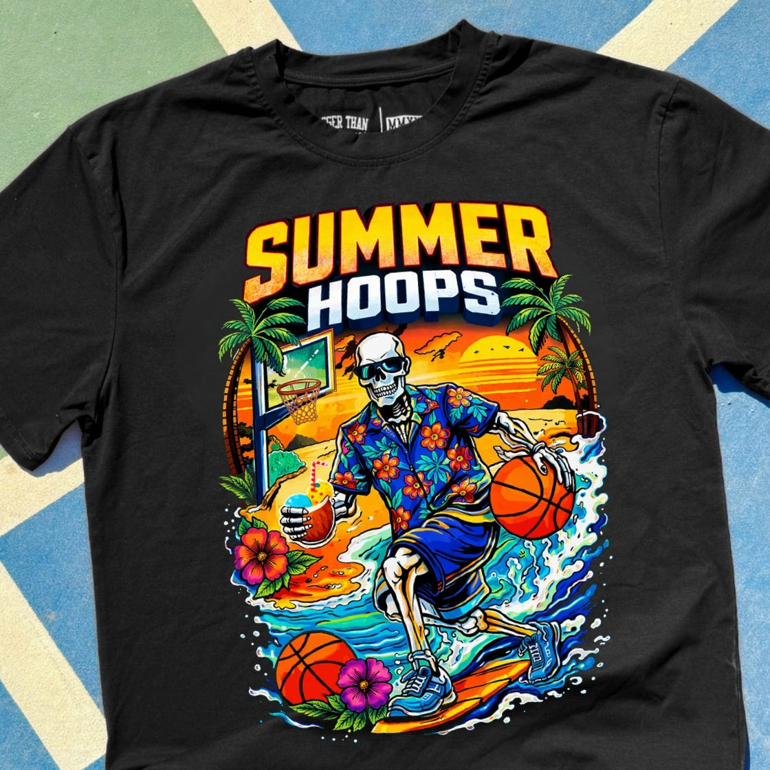 Summer Hoops - T-Shirt - Black