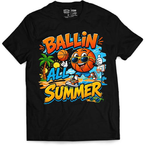 Ballin' All Summer - T-Shirt - Black