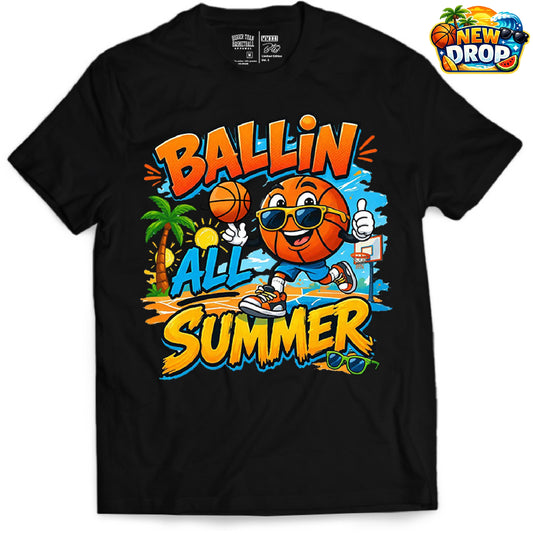 Ballin' All Summer - T-Shirt - Black