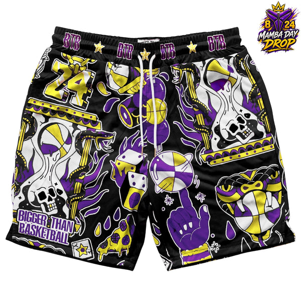 Mamba Madness - Shorts - Black – Bigger Than Basketball