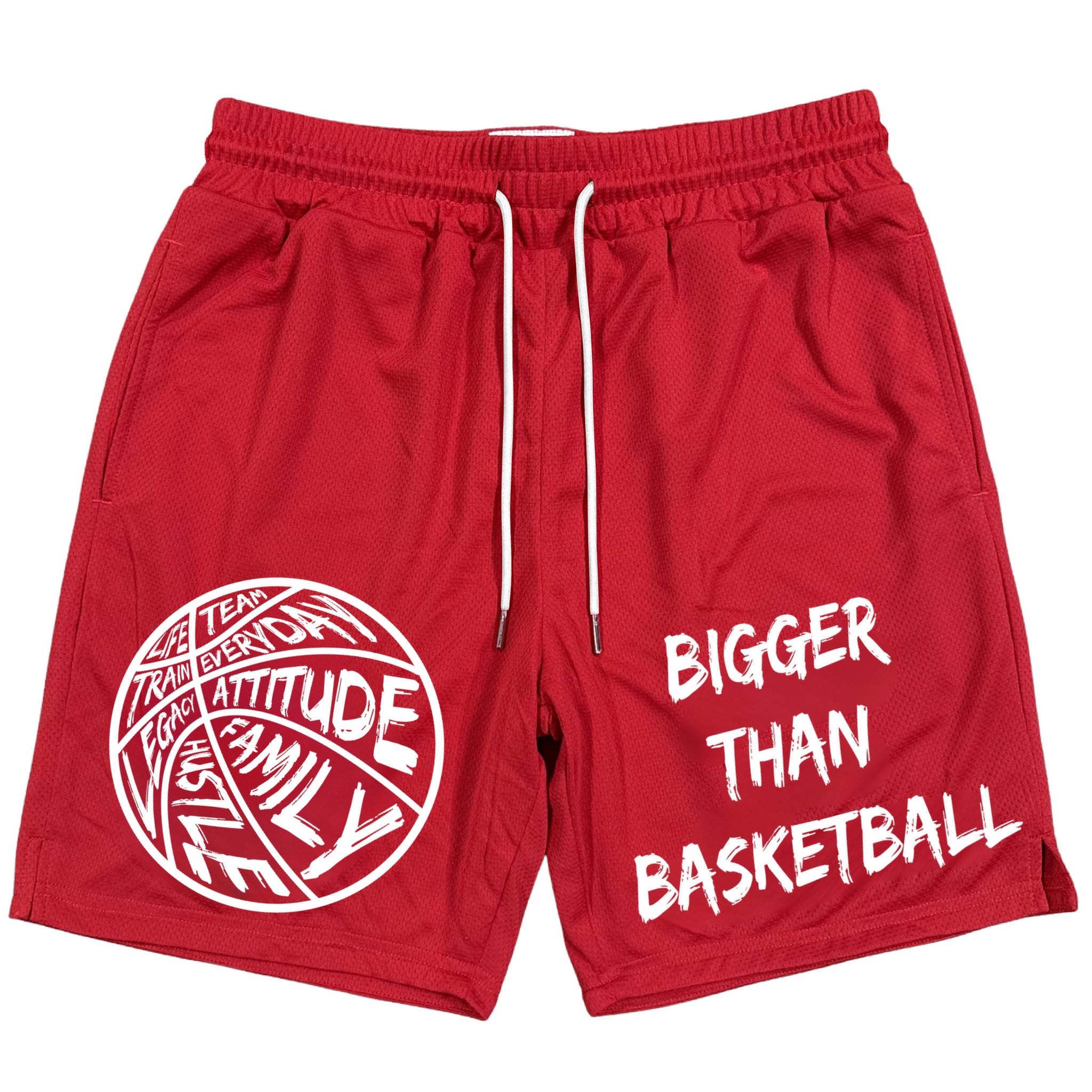 Bigger Than Basketball - Shorts - Red