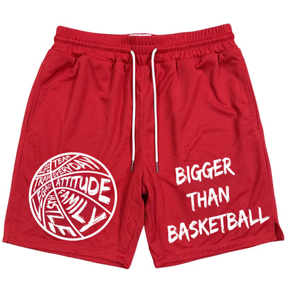 Bigger Than Basketball - Shorts - Red