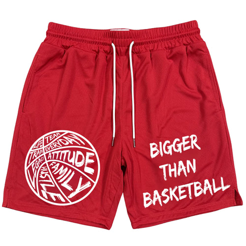 Bigger Than Basketball - Shorts - Red