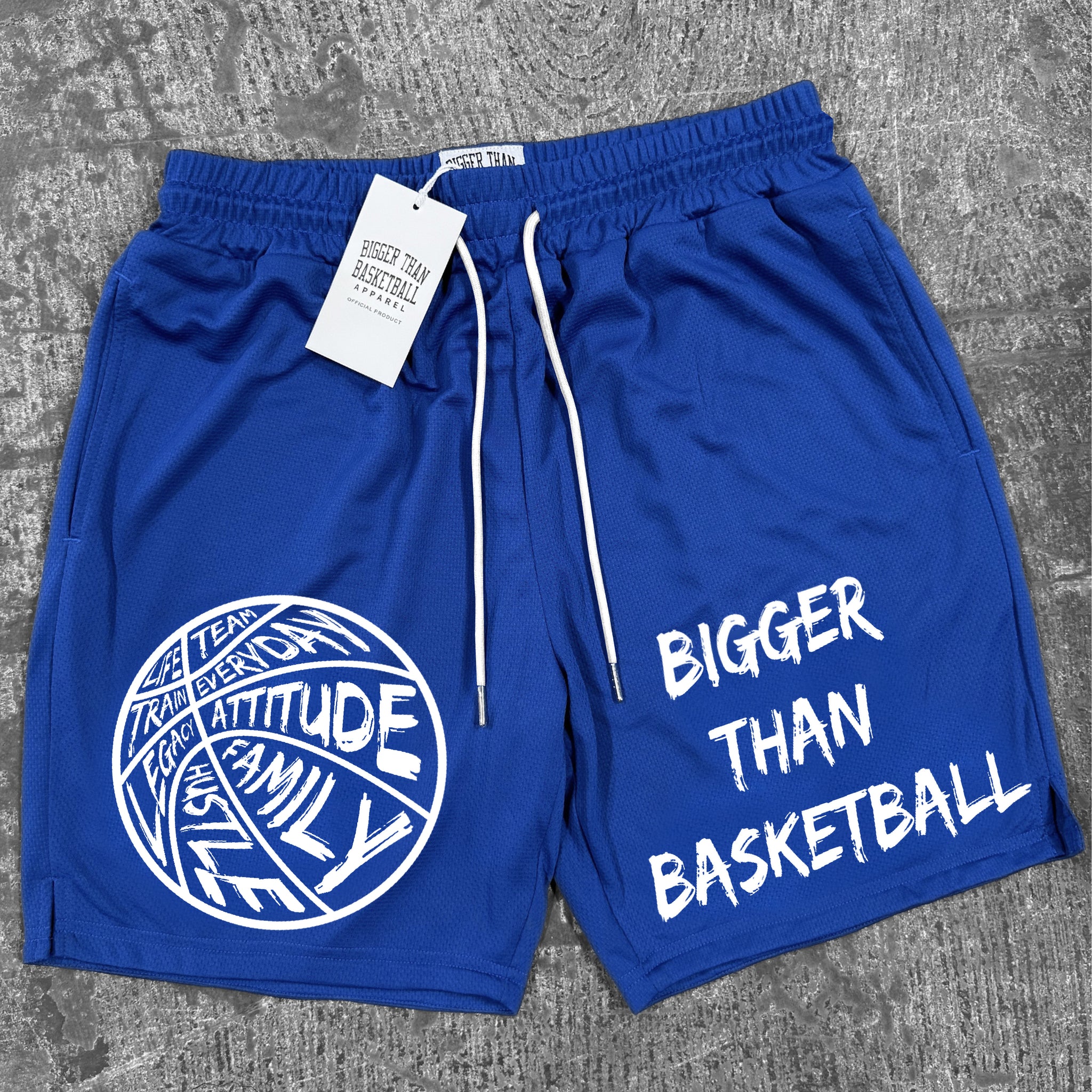 Bigger Than Basketball - Shorts - Blue