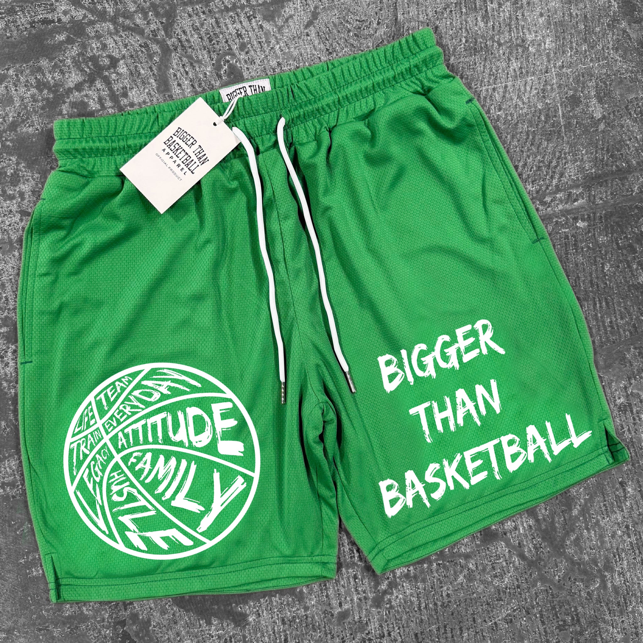 Bigger Than Basketball - Shorts - Green