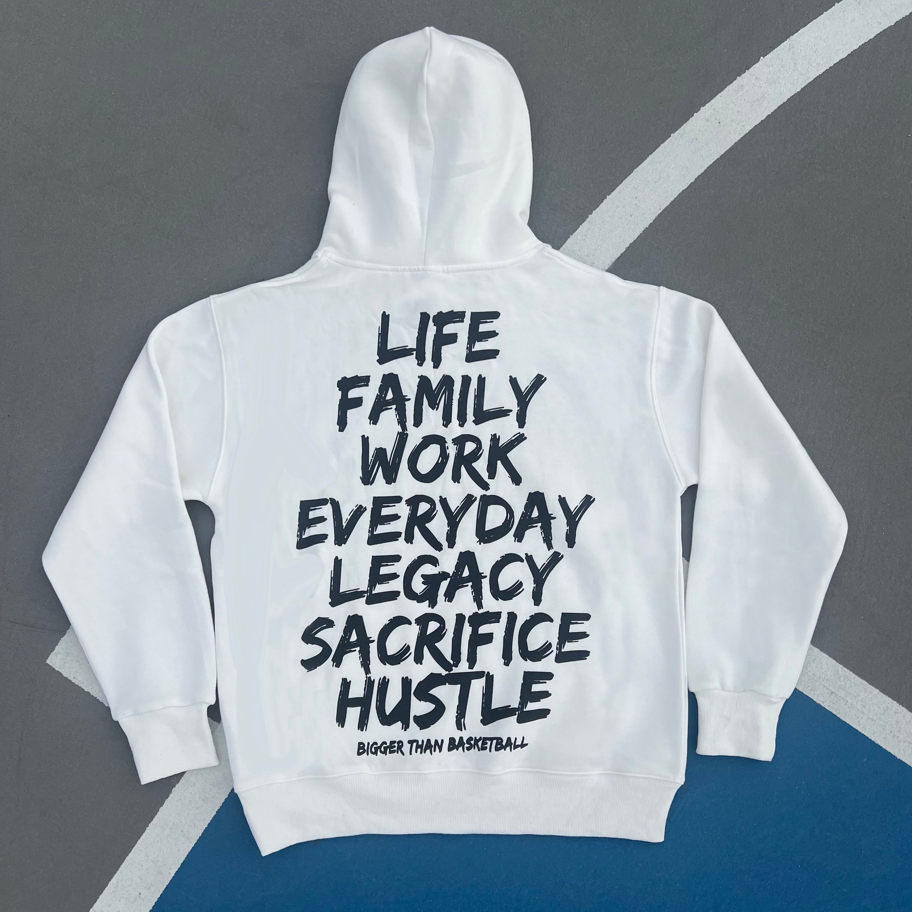 Basketball is Life Hoodie - Youth - White
