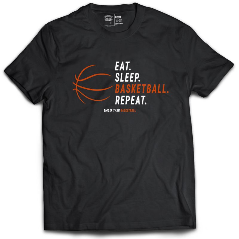 Eat. Sleep. Basketball. T-shirt - Black