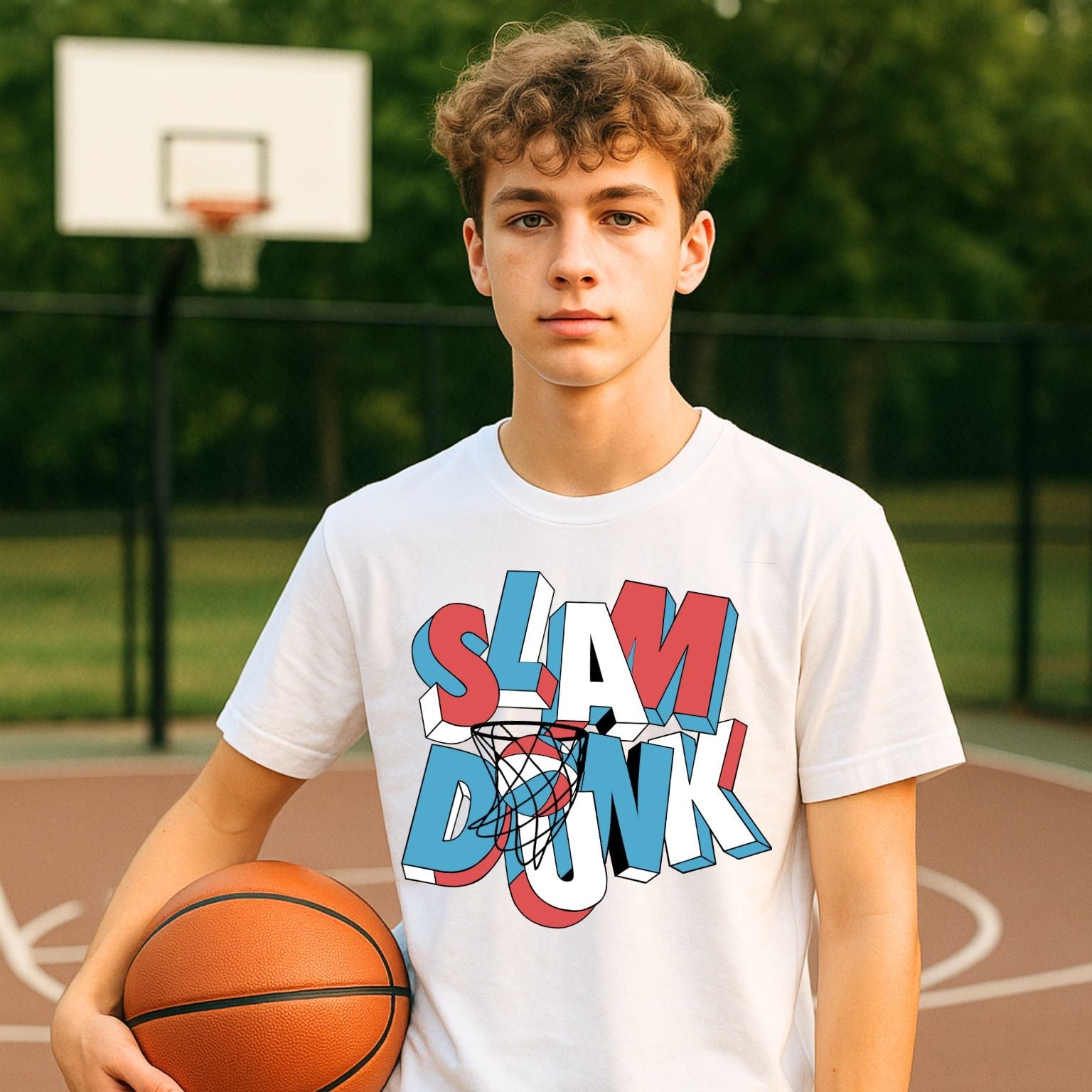 Slam Dunk - T-Shirt - White