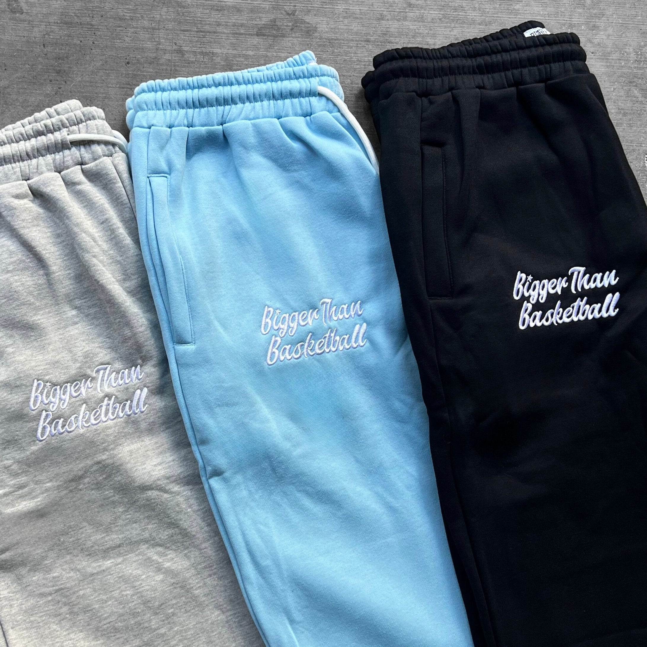 "BTB Signature" Embroidered Joggers - Grey - Youth