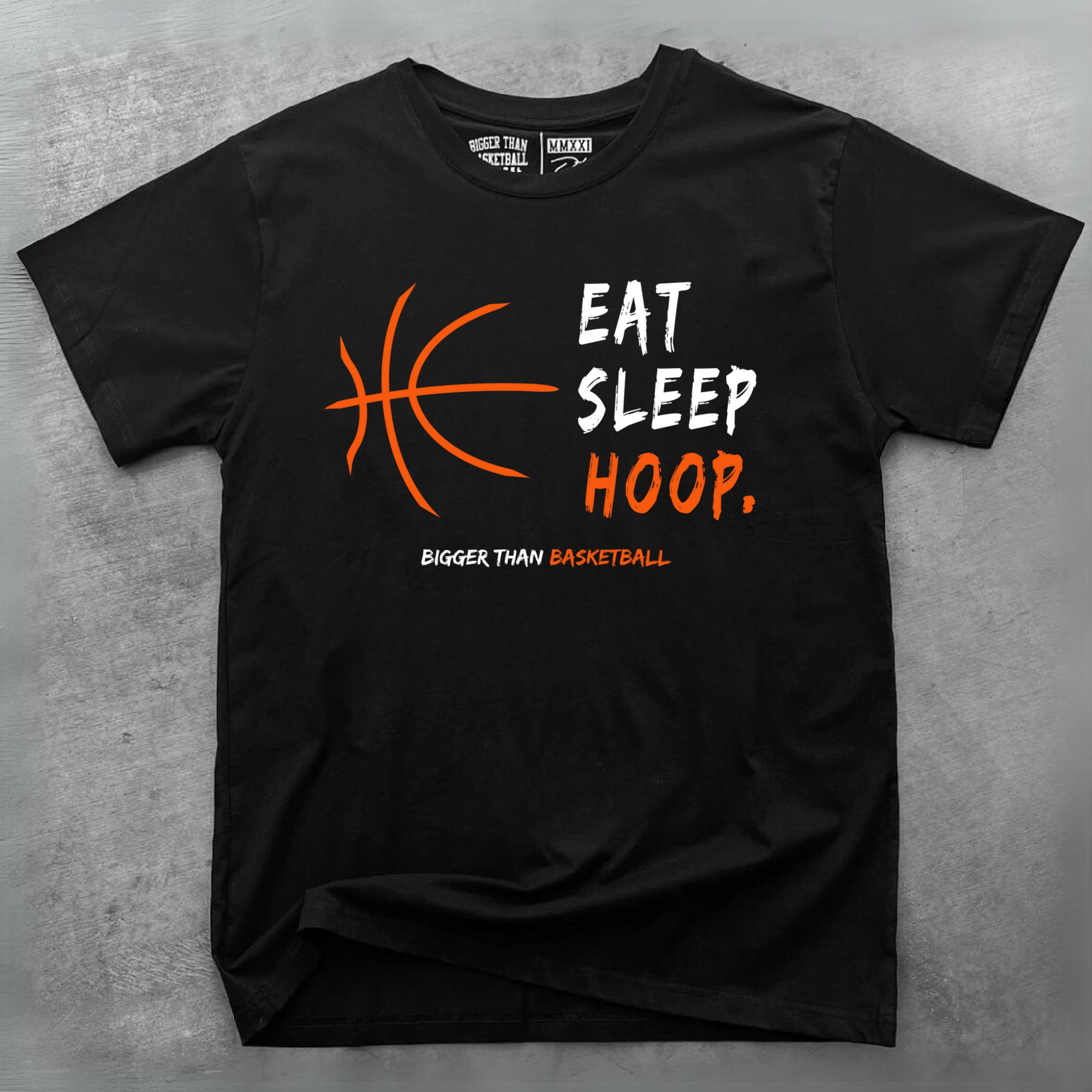 Eat, Sleep, Hoop. - T-shirt - Black
