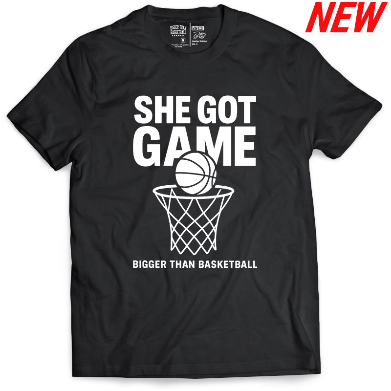 She Got Game - T-Shirt - Black