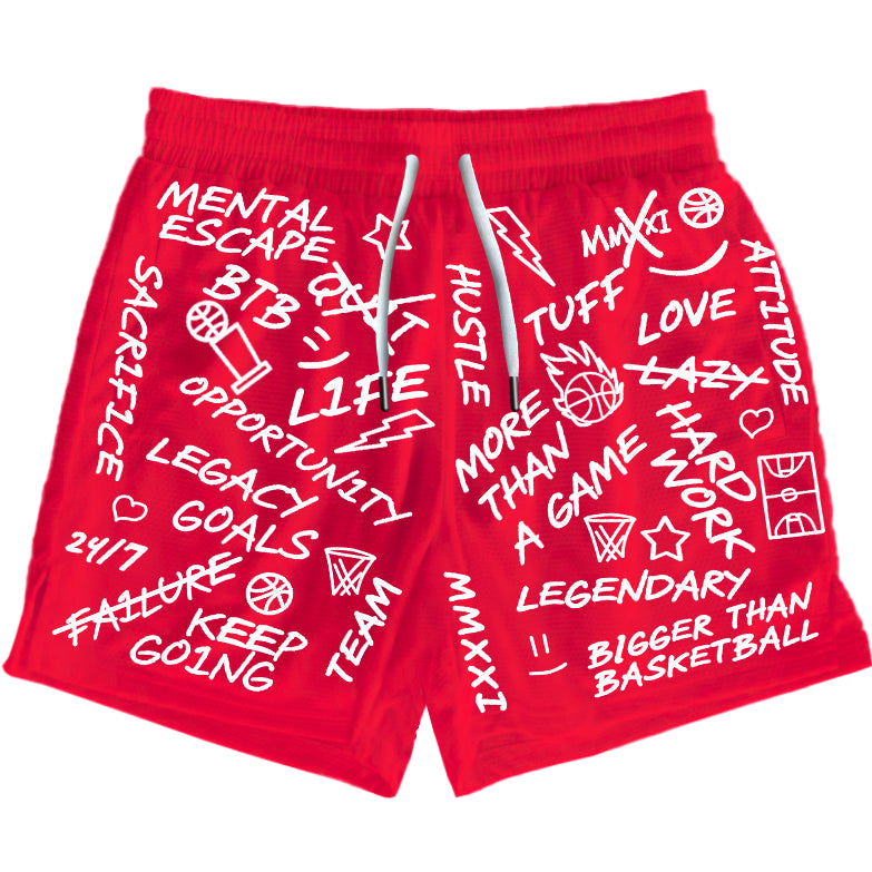 Emotions - Shorts - Light Red