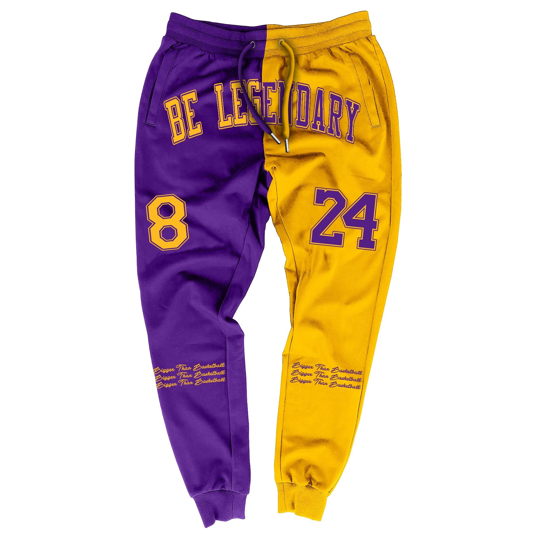 "Be Legendary" Joggers - Purple/Yellow - Youth