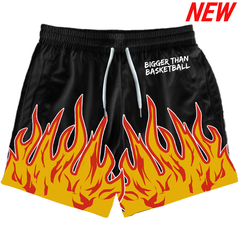Flame - Shorts - Black