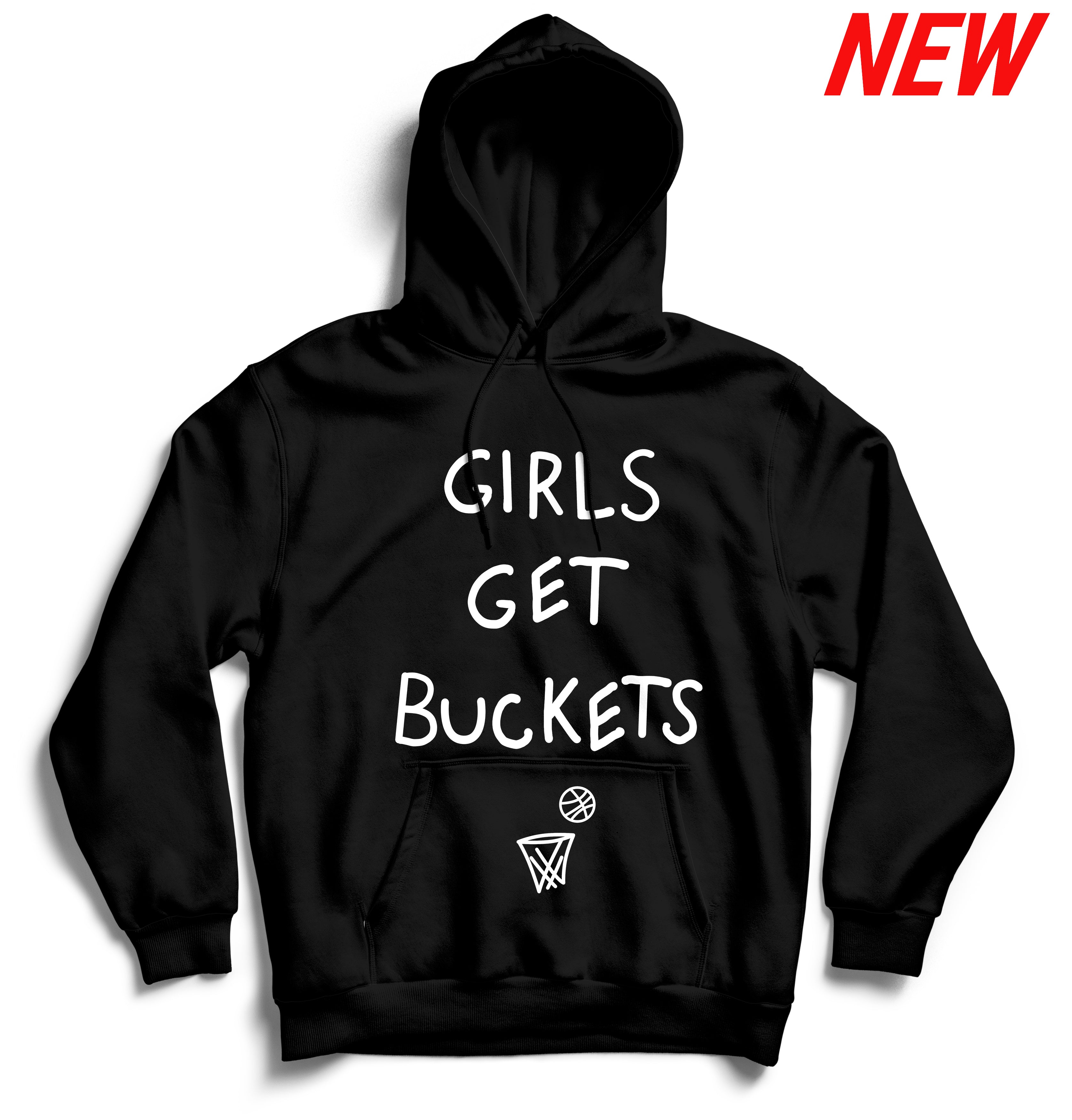 Girls Get Buckets - Hoodie - Black