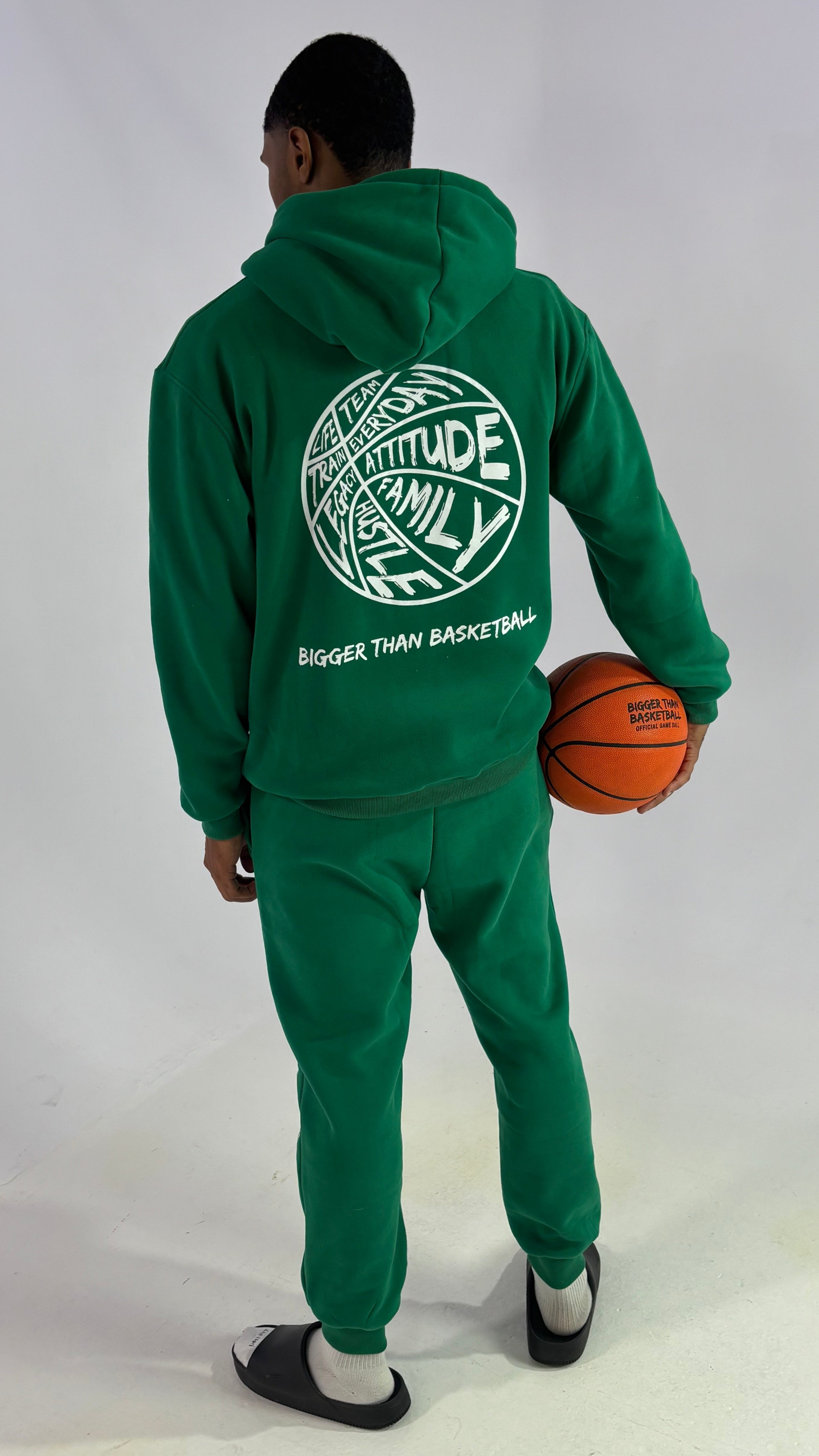 Bigger Than Basketball - Hoodie - Green