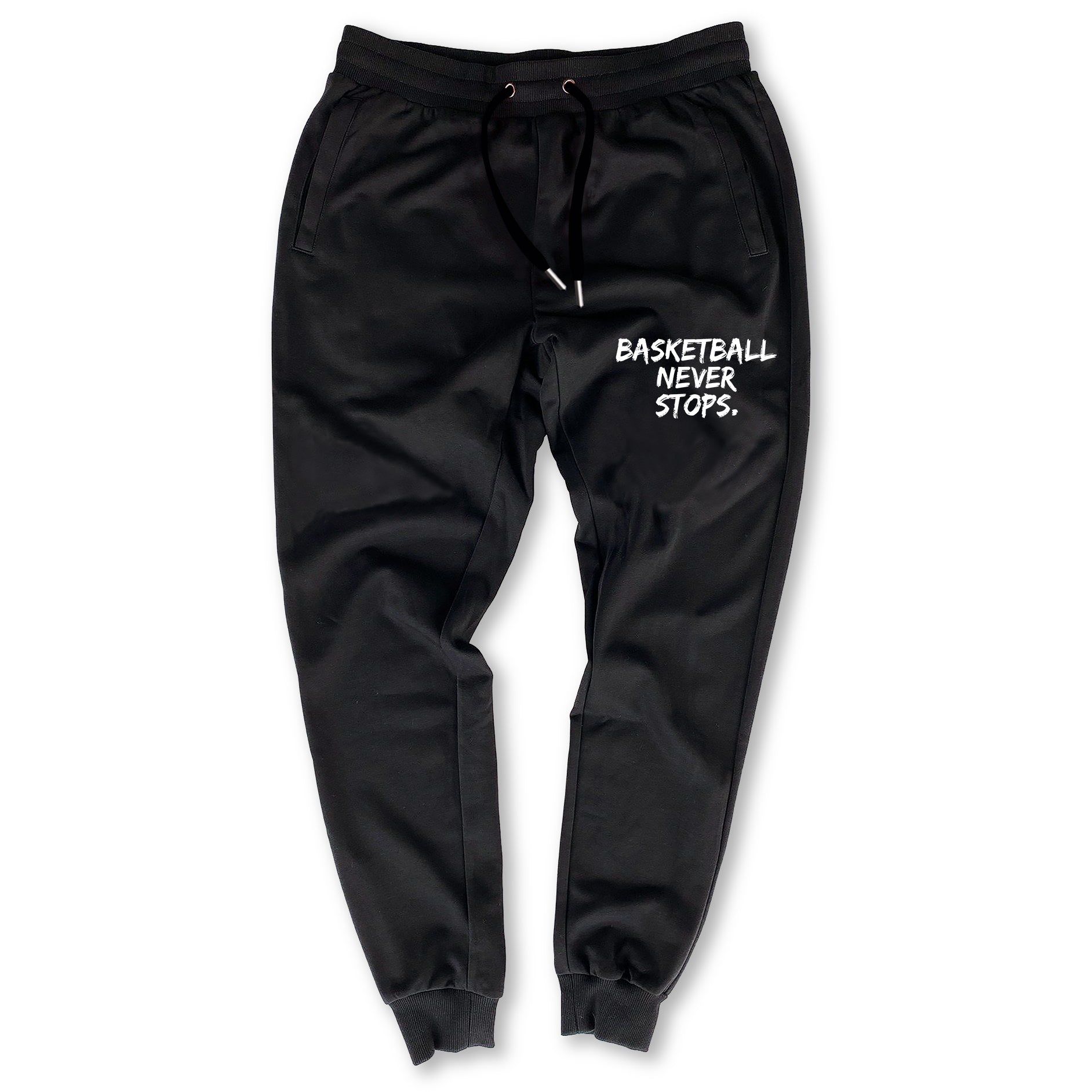 Basketball Never Stops - Joggers - Black