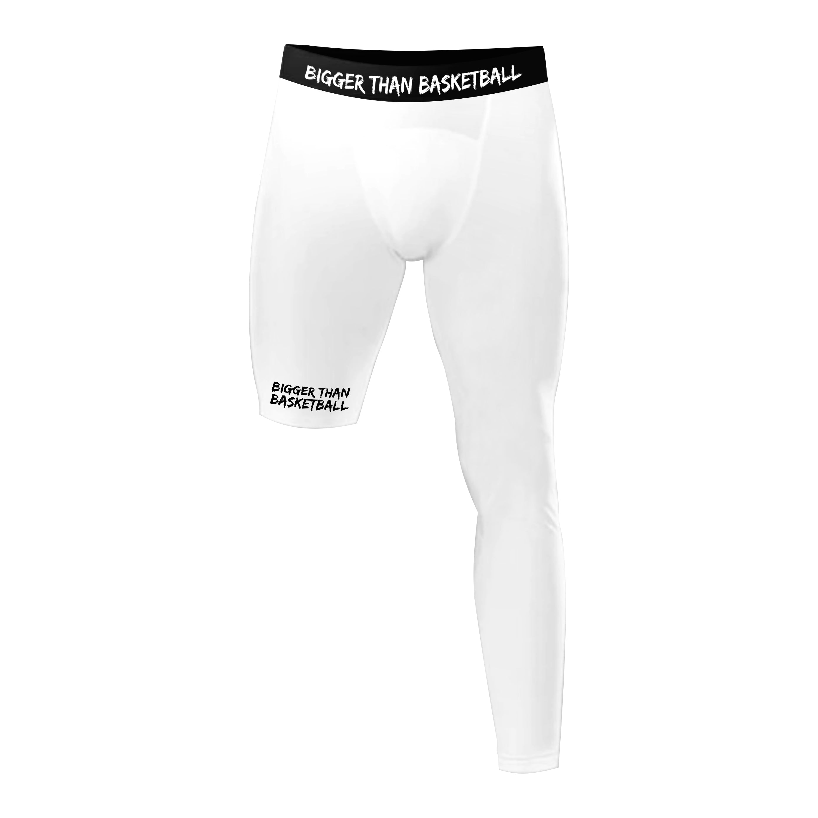Single-Leg Performance Tights - Left - White - Youth