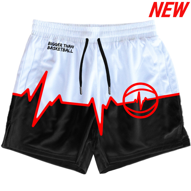 Lifeline - Shorts - Black / White