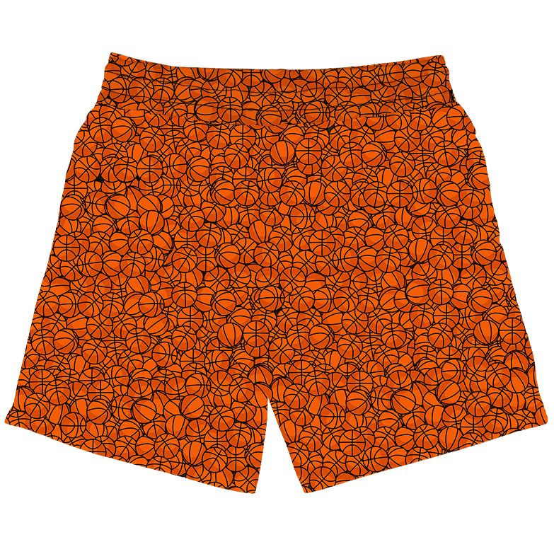 Basketball Pattern - Shorts - Orange