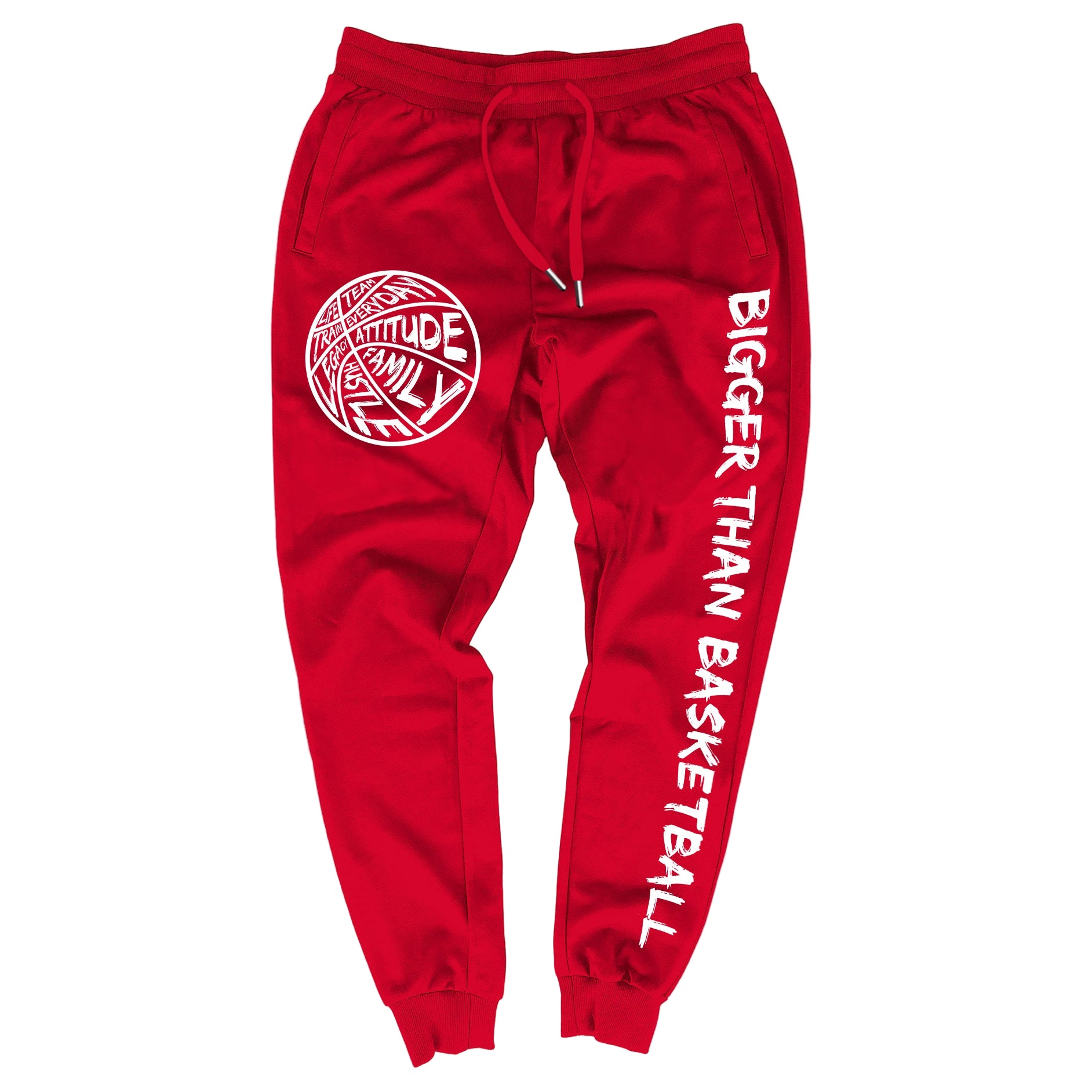 Bigger Than Basketball - Joggers - Red