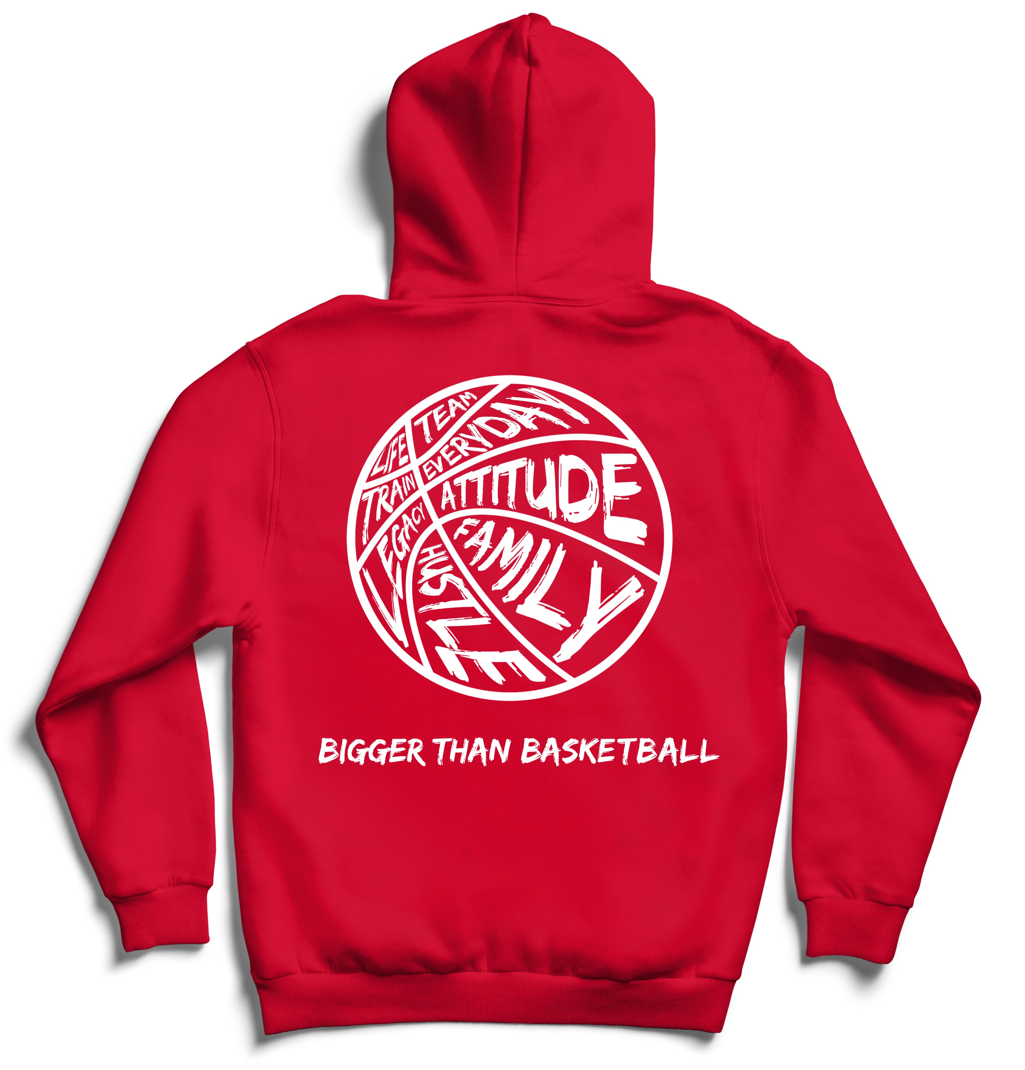 Bigger Than Basketball - Hoodie - Red