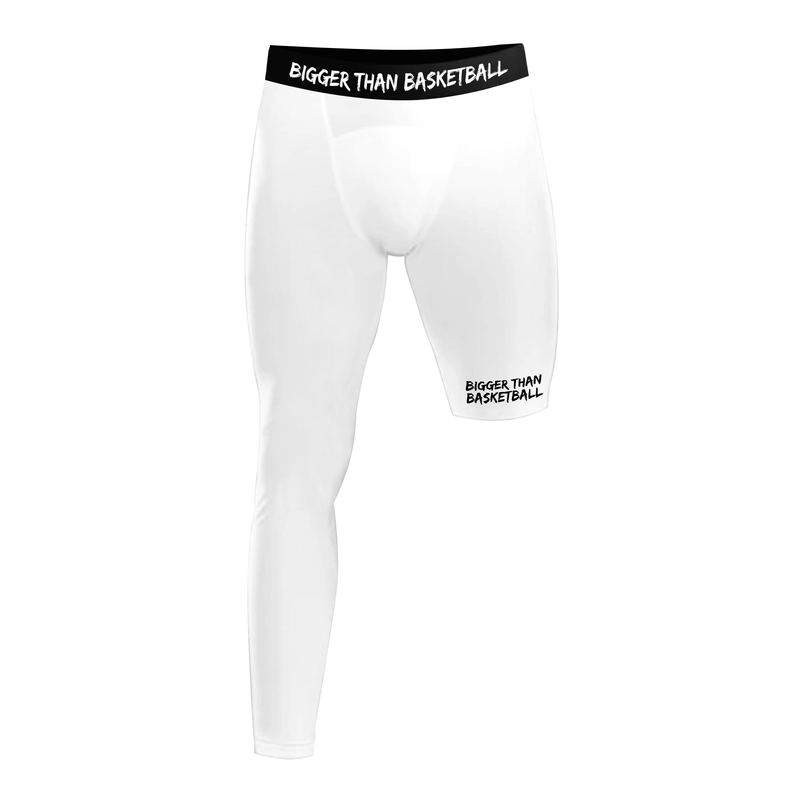 Single-Leg Performance Tights - Right - White - Youth