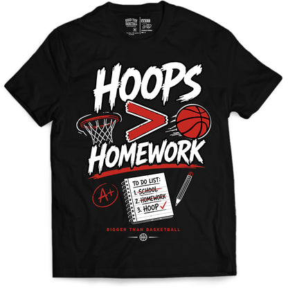 Hoops > Homework - T-Shirt - Black